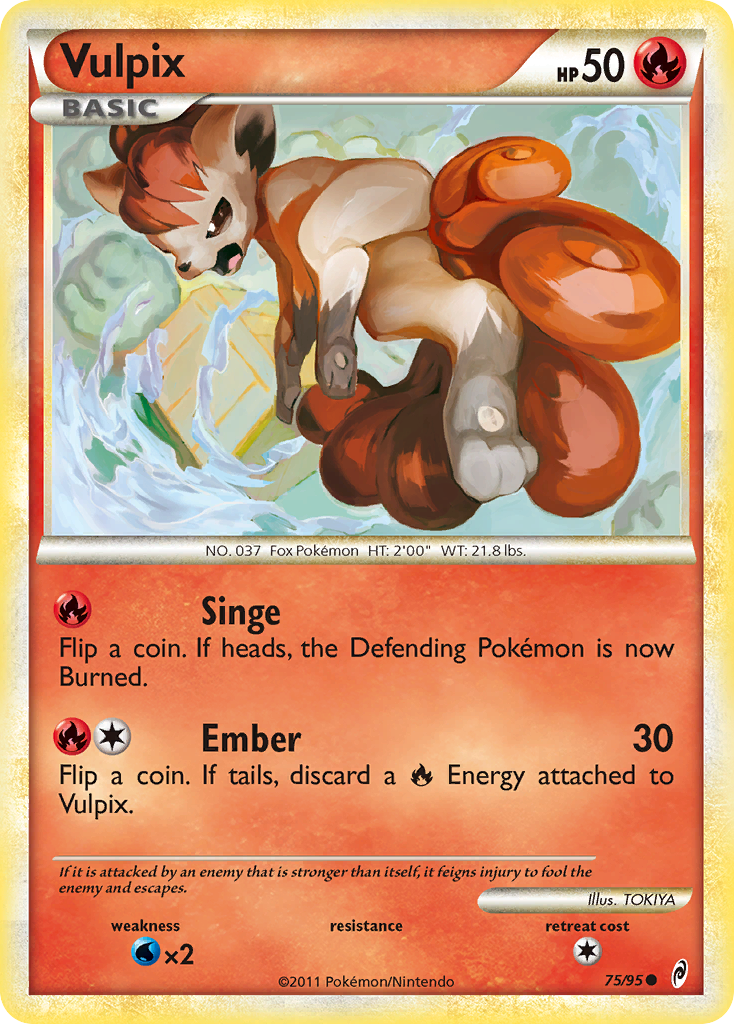 Vulpix (75/95) [HeartGold & SoulSilver: Call of Legends] | L.A. Mood Comics and Games