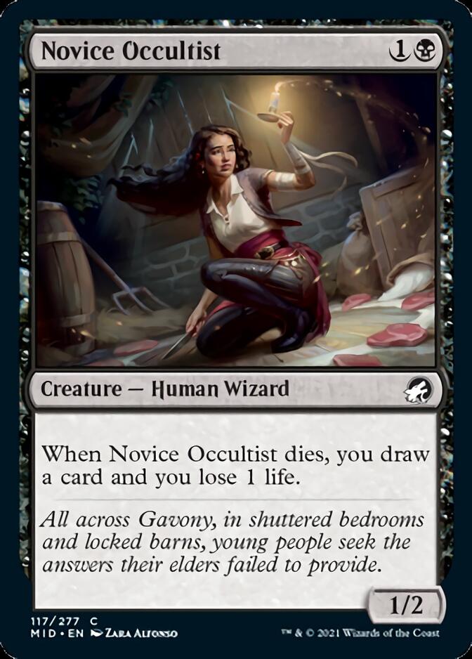 Novice Occultist [Innistrad: Midnight Hunt] | L.A. Mood Comics and Games