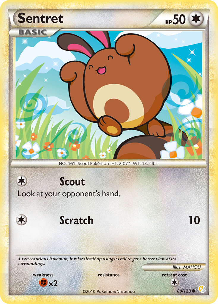 Sentret (80/123) [HeartGold & SoulSilver: Base Set] | L.A. Mood Comics and Games