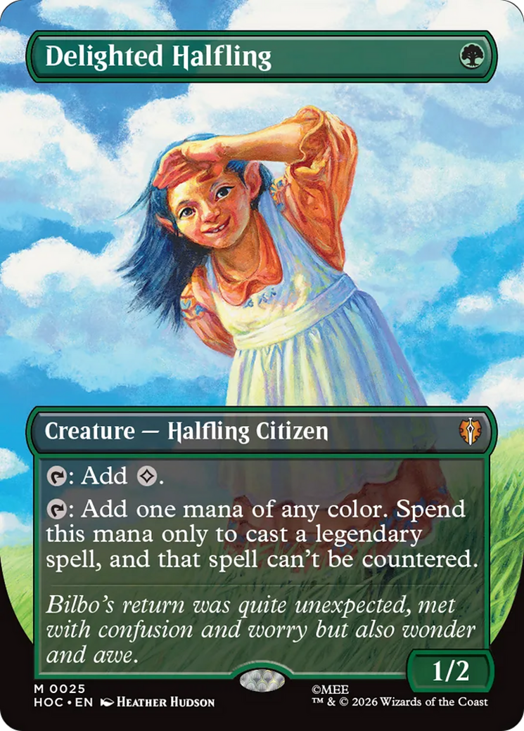 Delighted Halfling (Borderless) [The Hobbit: Eternal-Legal] | L.A. Mood Comics and Games