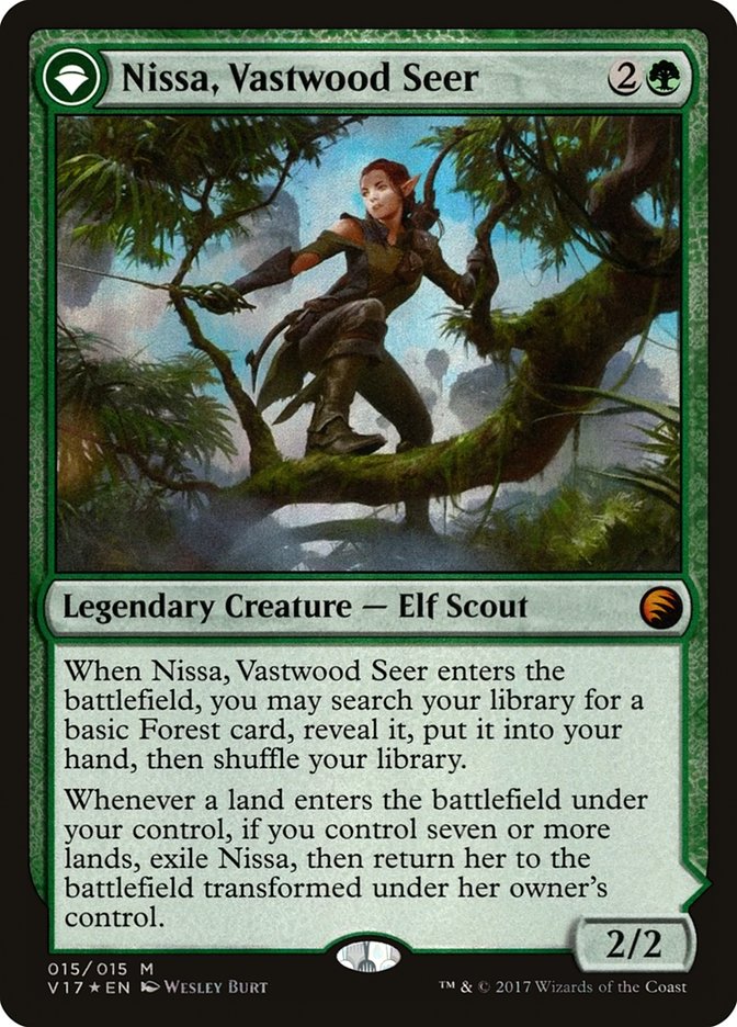 Nissa, Vastwood Seer // Nissa, Sage Animist [From the Vault: Transform] | L.A. Mood Comics and Games