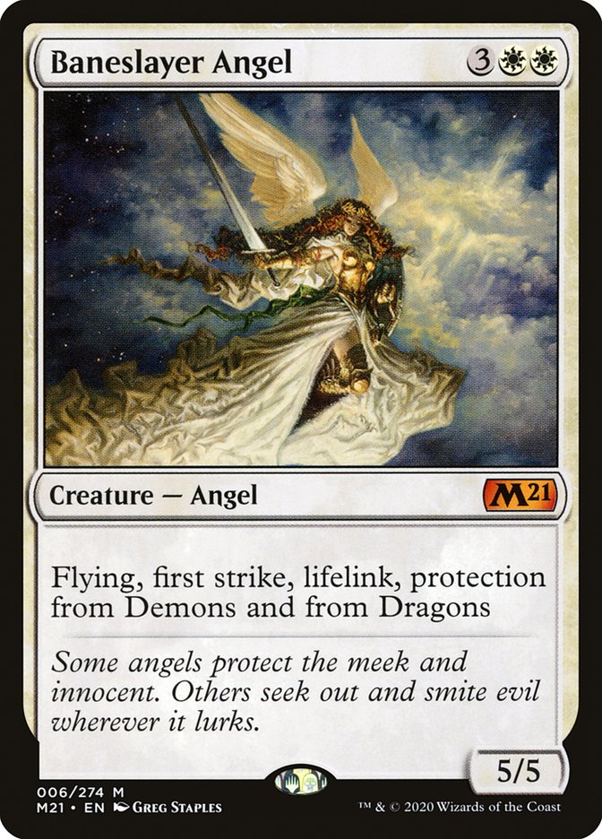 Baneslayer Angel [Core Set 2021] | L.A. Mood Comics and Games