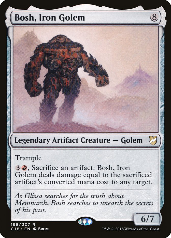 Bosh, Iron Golem [Commander 2018] | L.A. Mood Comics and Games