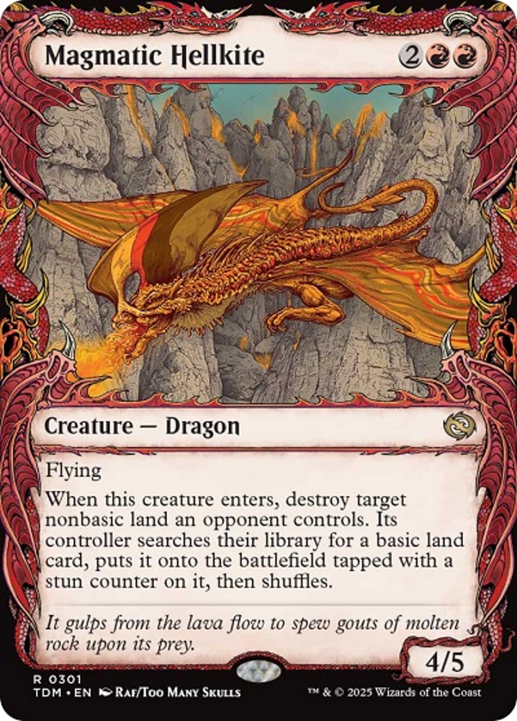 Magmatic Hellkite (Showcase) [Tarkir: Dragonstorm] | L.A. Mood Comics and Games
