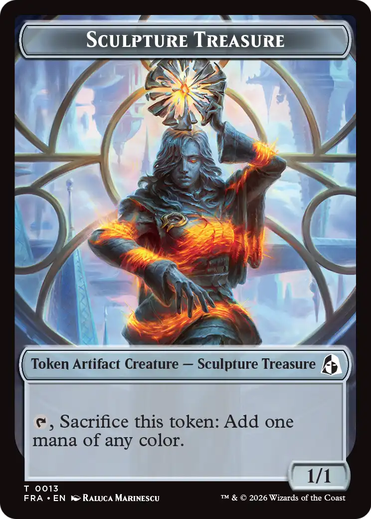 Sculpture Treasure // Beast Double-Sided Token [Reality Fracture Tokens] | L.A. Mood Comics and Games