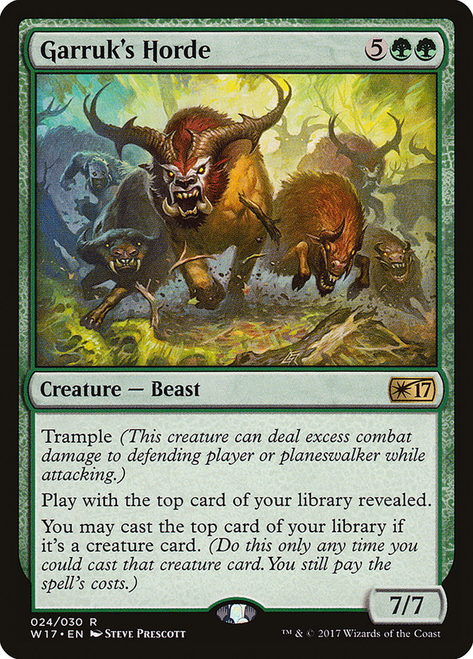 Garruk's Horde [Welcome Deck 2017] | L.A. Mood Comics and Games