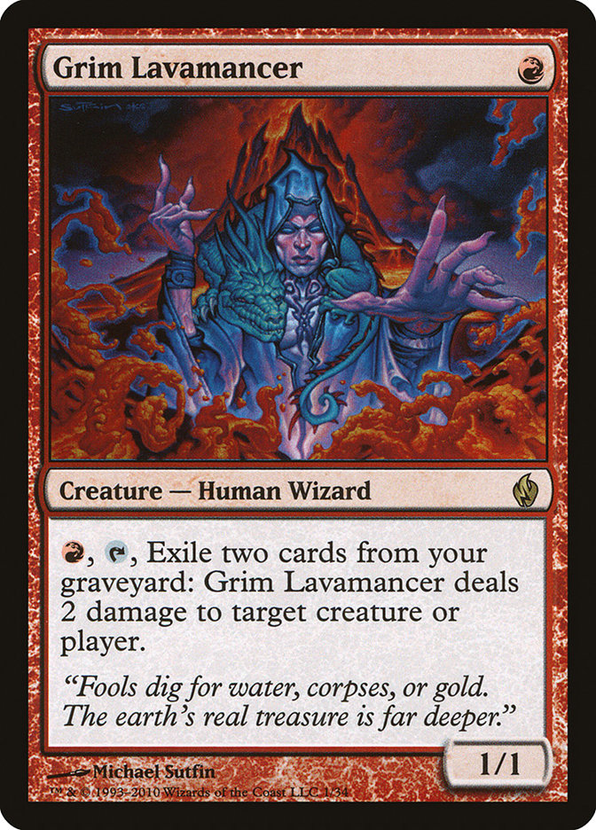 Grim Lavamancer [Premium Deck Series: Fire and Lightning] | L.A. Mood Comics and Games