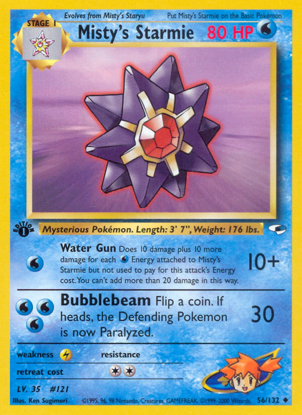 Misty's Starmie (56/132) [Gym Heroes 1st Edition] | L.A. Mood Comics and Games