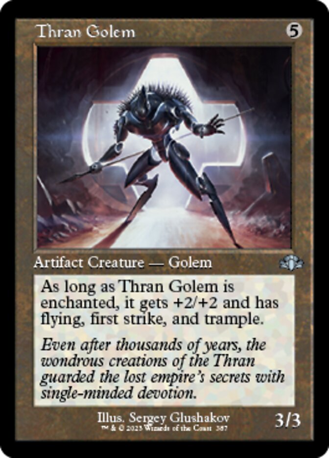 Thran Golem (Retro) [Dominaria Remastered] | L.A. Mood Comics and Games