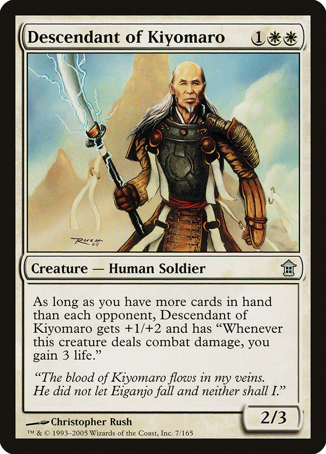 Descendant of Kiyomaro [Saviors of Kamigawa] | L.A. Mood Comics and Games