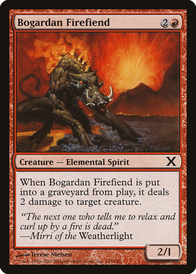 Bogardan Firefiend [Tenth Edition] | L.A. Mood Comics and Games