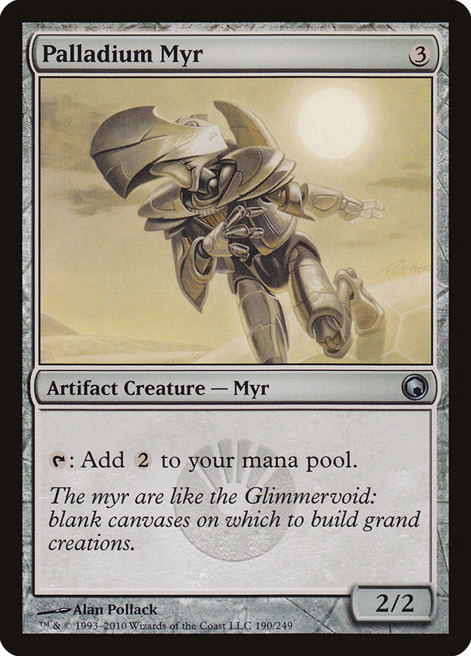 Palladium Myr [Scars of Mirrodin] | L.A. Mood Comics and Games