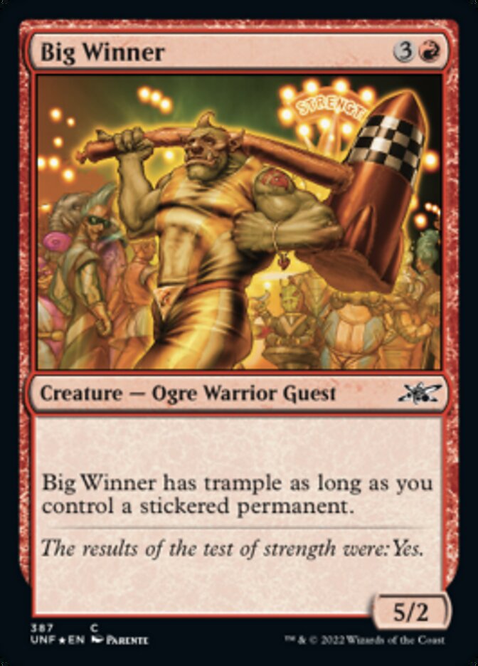 Big Winner (Galaxy Foil) [Unfinity] | L.A. Mood Comics and Games