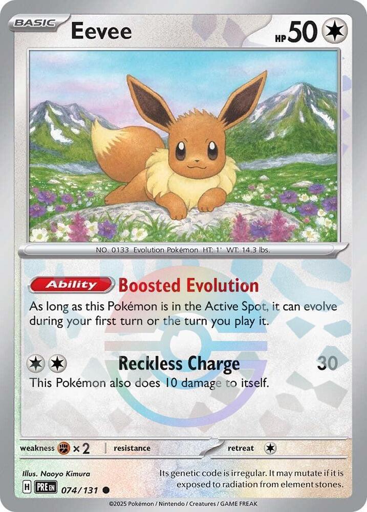 Eevee (074/131) (Poke Ball Pattern) [Scarlet & Violet: Prismatic Evolutions] | L.A. Mood Comics and Games