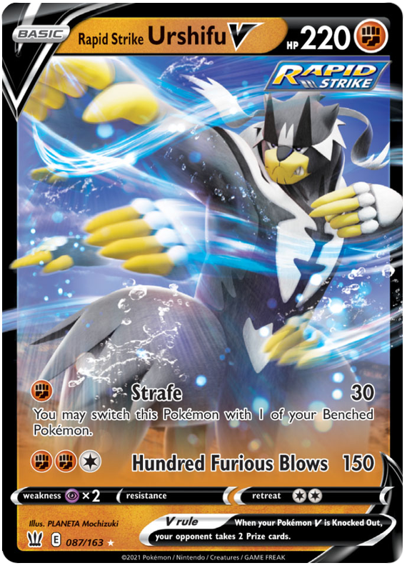 Rapid Strike Urshifu V (087/163) [Sword & Shield: Battle Styles] | L.A. Mood Comics and Games
