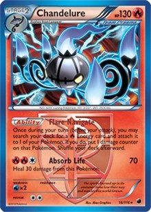 Chandelure (16/116) (Theme Deck Exclusive) [Black & White: Plasma Freeze] | L.A. Mood Comics and Games