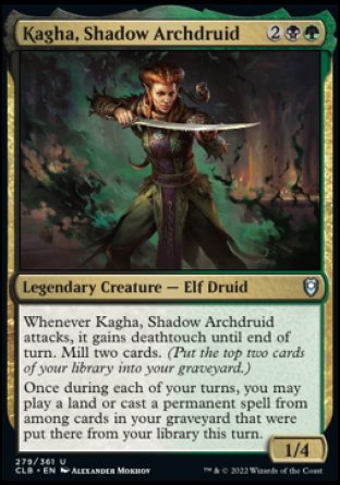 Kagha, Shadow Archdruid [Commander Legends: Battle for Baldur's Gate] | L.A. Mood Comics and Games