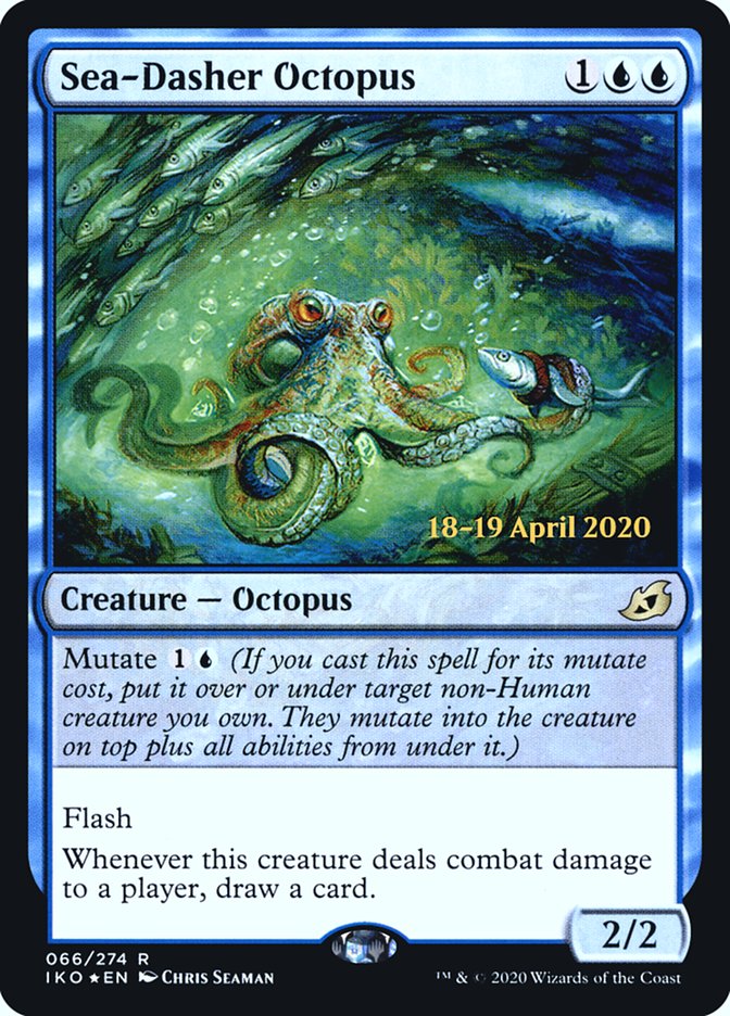 Sea-Dasher Octopus [Ikoria: Lair of Behemoths Prerelease Promos] | L.A. Mood Comics and Games