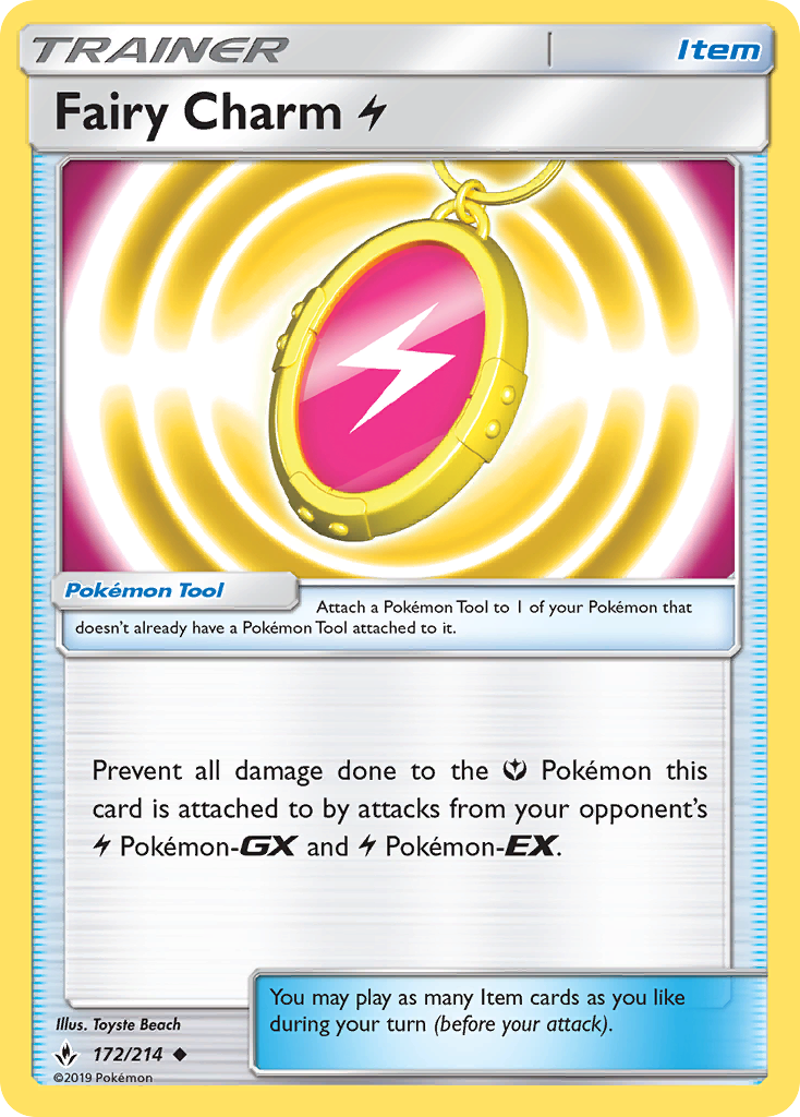 Fairy Charm Lightning (172/214) [Sun & Moon: Unbroken Bonds] | L.A. Mood Comics and Games