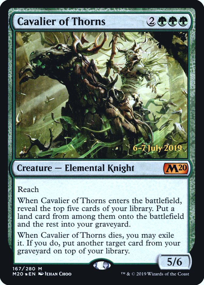 Cavalier of Thorns [Core Set 2020 Prerelease Promos] | L.A. Mood Comics and Games