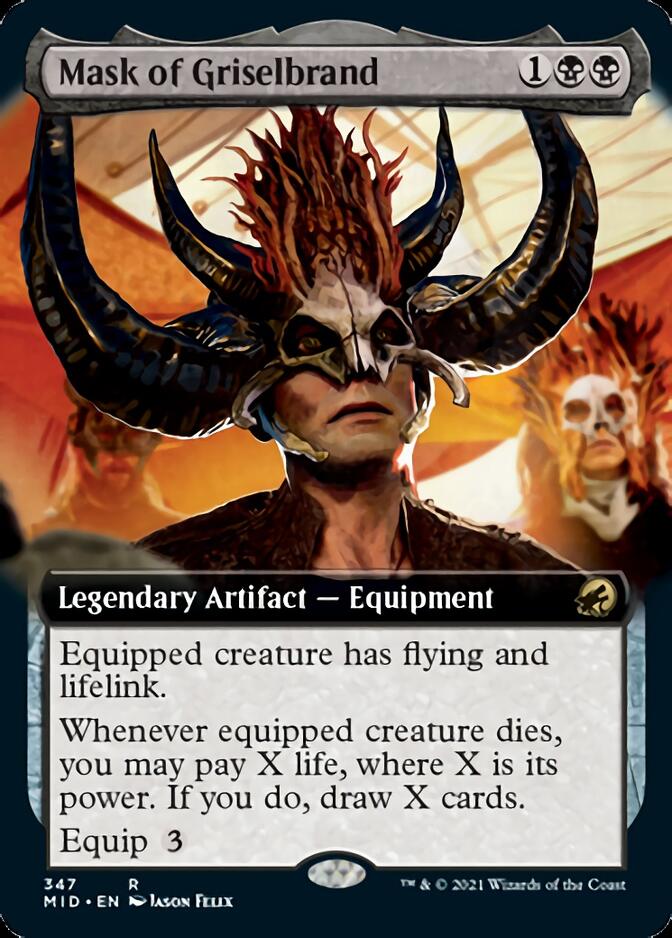 Mask of Griselbrand (Extended Art) [Innistrad: Midnight Hunt] | L.A. Mood Comics and Games