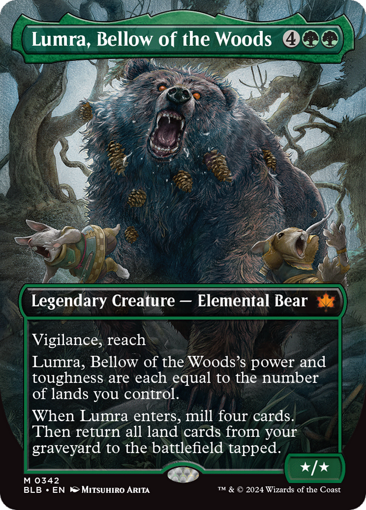 Lumra, Bellow of the Woods (Borderless) (0342) [Bloomburrow] | L.A. Mood Comics and Games