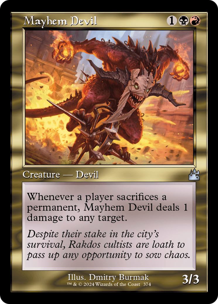 Mayhem Devil (Retro Frame) [Ravnica Remastered] | L.A. Mood Comics and Games