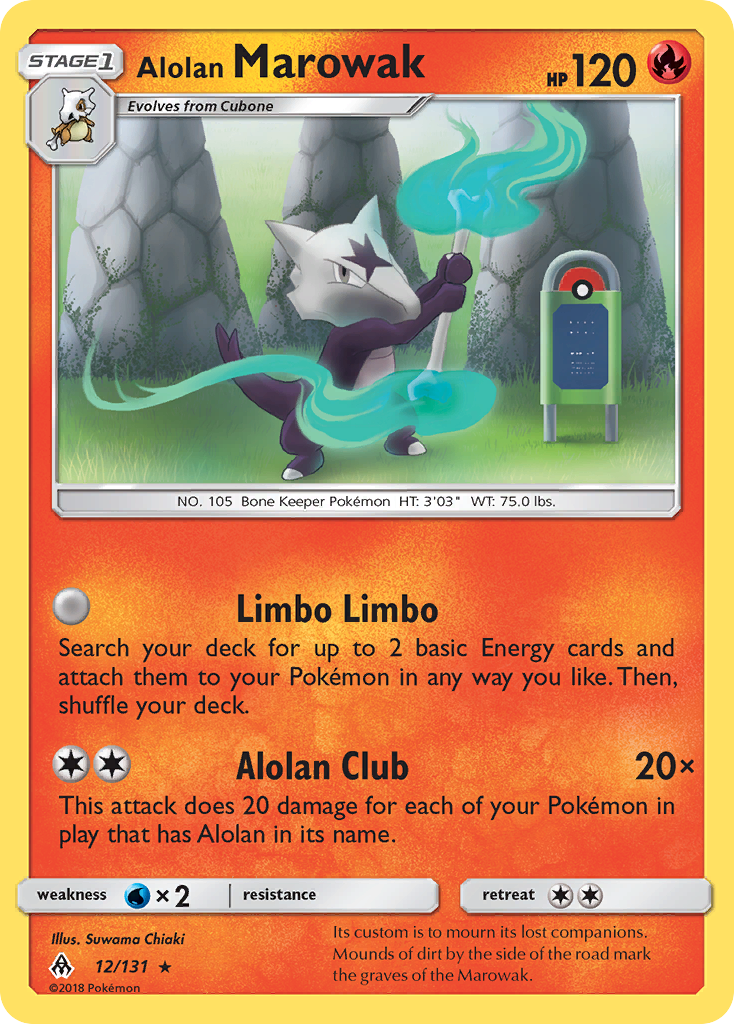 Alolan Marowak (12/131) [Sun & Moon: Forbidden Light] | L.A. Mood Comics and Games