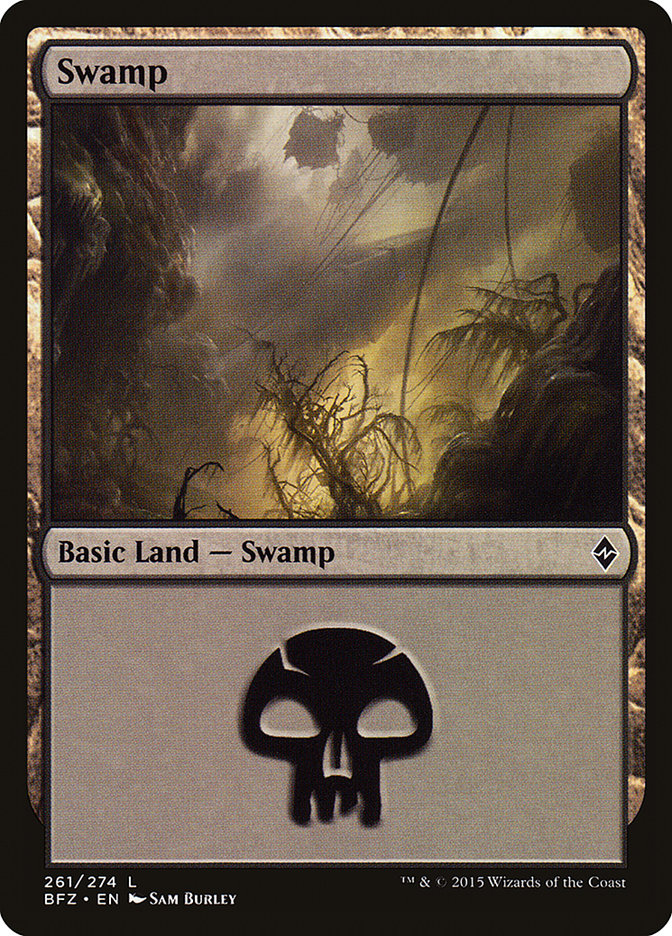 Swamp (261) [Battle for Zendikar] | L.A. Mood Comics and Games