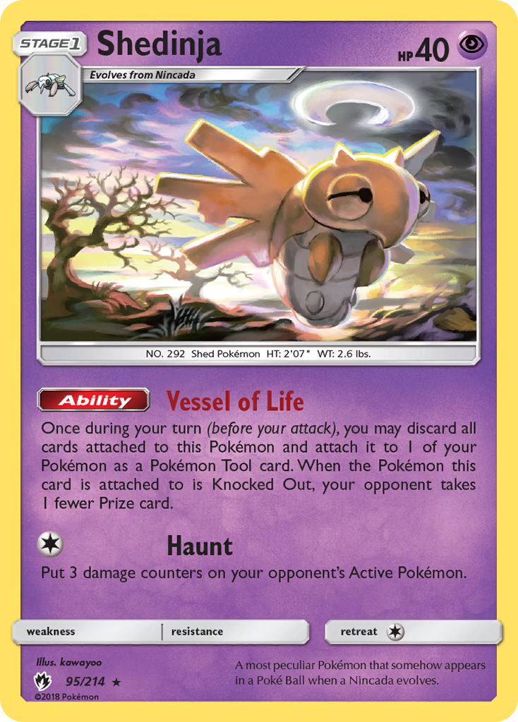 Shedinja (95/214) [Sun & Moon: Lost Thunder] | L.A. Mood Comics and Games