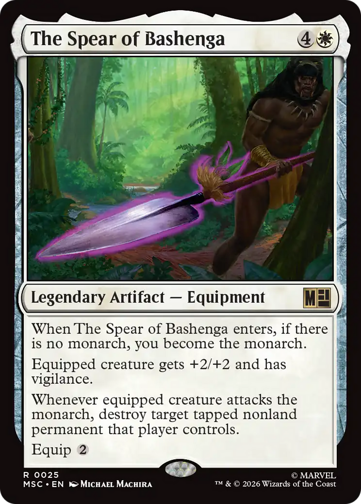 The Spear of Bashenga (Surge Foil) [Marvel Super Heroes Commander] | L.A. Mood Comics and Games