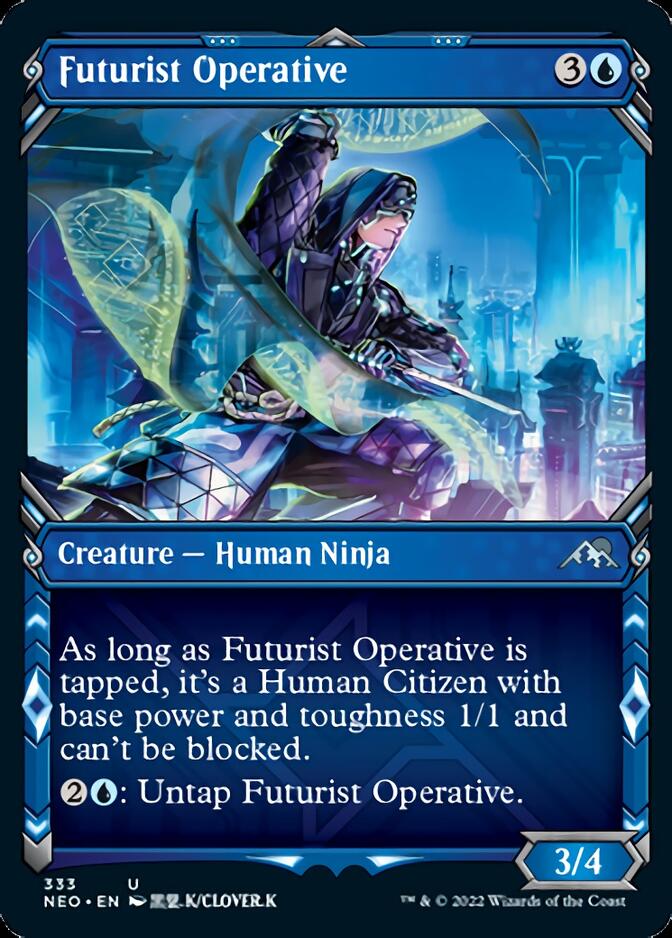 Futurist Operative (Showcase Ninja) [Kamigawa: Neon Dynasty] | L.A. Mood Comics and Games