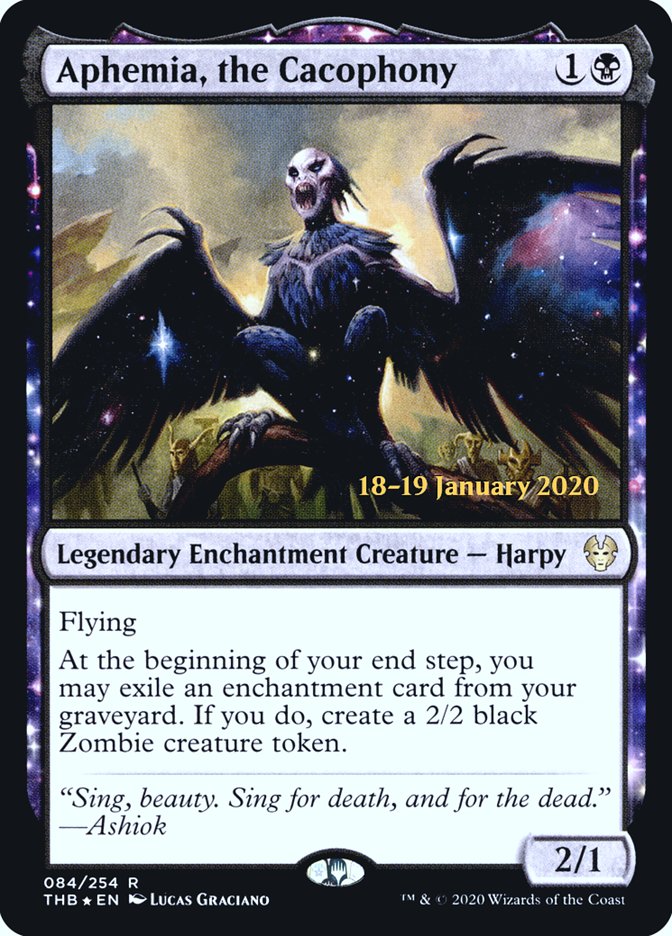Aphemia, the Cacophony [Theros Beyond Death Prerelease Promos] | L.A. Mood Comics and Games