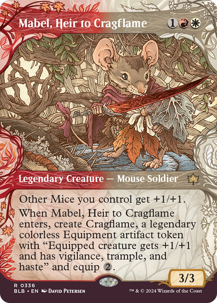 Mabel, Heir to Cragflame (Showcase) [Bloomburrow] | L.A. Mood Comics and Games