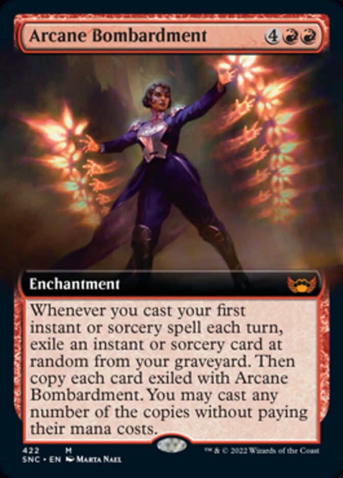 Arcane Bombardment (Extended Art) [Streets of New Capenna] | L.A. Mood Comics and Games
