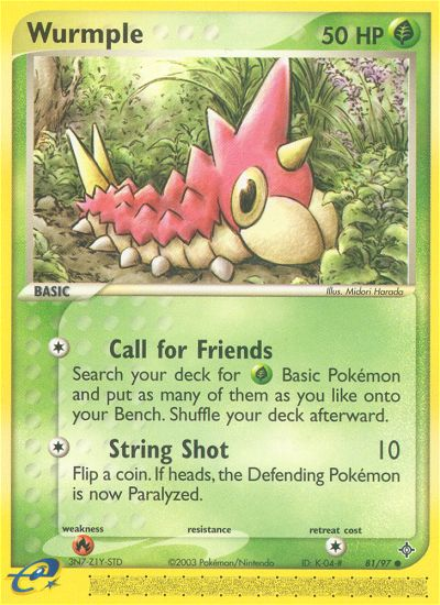 Wurmple (81/97) [EX: Dragon] | L.A. Mood Comics and Games