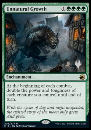 Unnatural Growth (Promo Pack) [Innistrad: Midnight Hunt Promos] | L.A. Mood Comics and Games