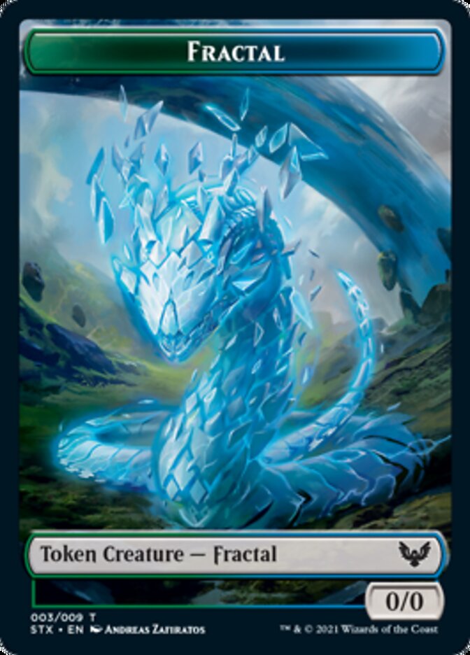 Fractal Token [Strixhaven: School of Mages Tokens] | L.A. Mood Comics and Games