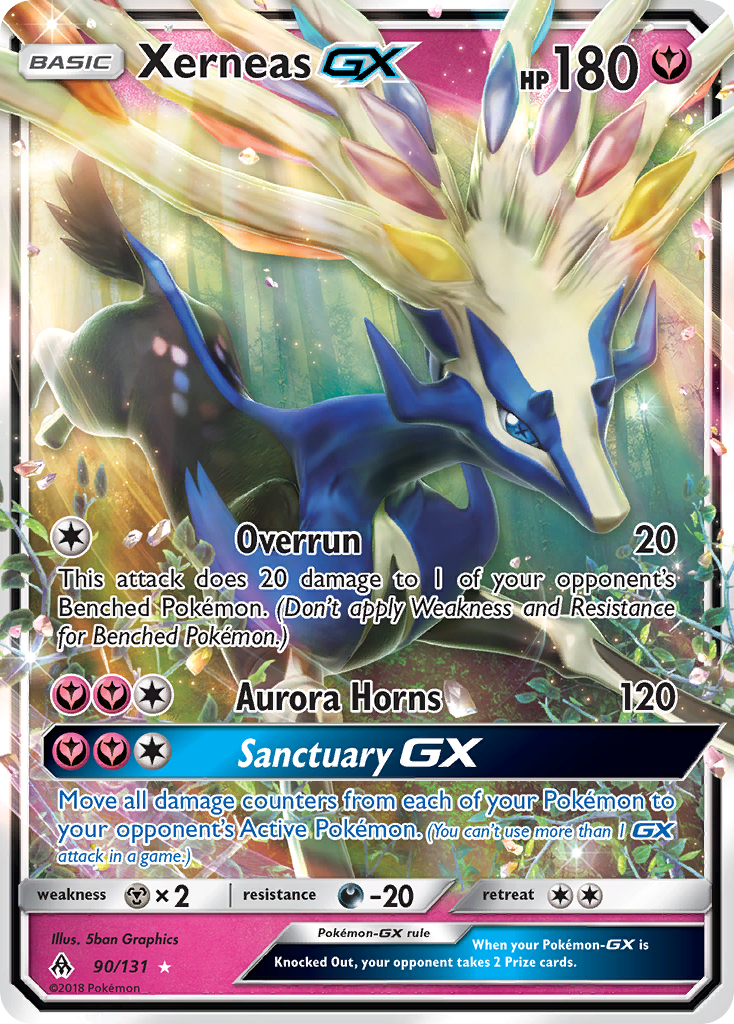 Xerneas GX (90/131) [Sun & Moon: Forbidden Light] | L.A. Mood Comics and Games
