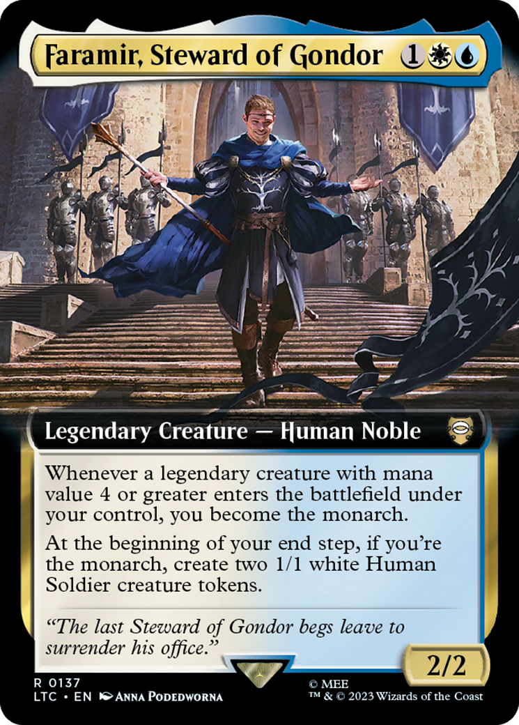 Faramir, Steward of Gondor (Extended Art) [The Lord of the Rings: Tales of Middle-Earth Commander] | L.A. Mood Comics and Games