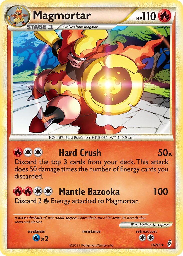 Magmortar (16/95) (Theme Deck Exclusive) [HeartGold & SoulSilver: Call of Legends] | L.A. Mood Comics and Games