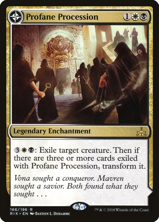 Profane Procession // Tomb of the Dusk Rose [Rivals of Ixalan] | L.A. Mood Comics and Games
