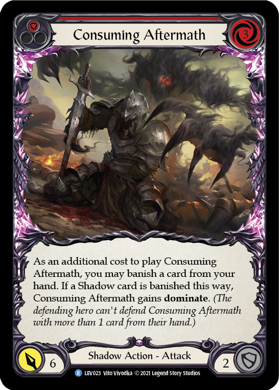 Consuming Aftermath (Red) [LEV023] (Monarch Levia Blitz Deck) | L.A. Mood Comics and Games