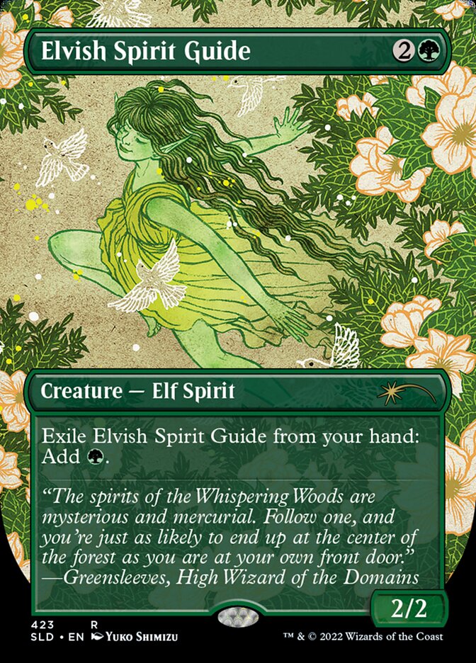 Elvish Spirit Guide (Borderless) [Secret Lair Drop Series] | L.A. Mood Comics and Games