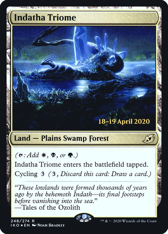 Indatha Triome [Ikoria: Lair of Behemoths Prerelease Promos] | L.A. Mood Comics and Games