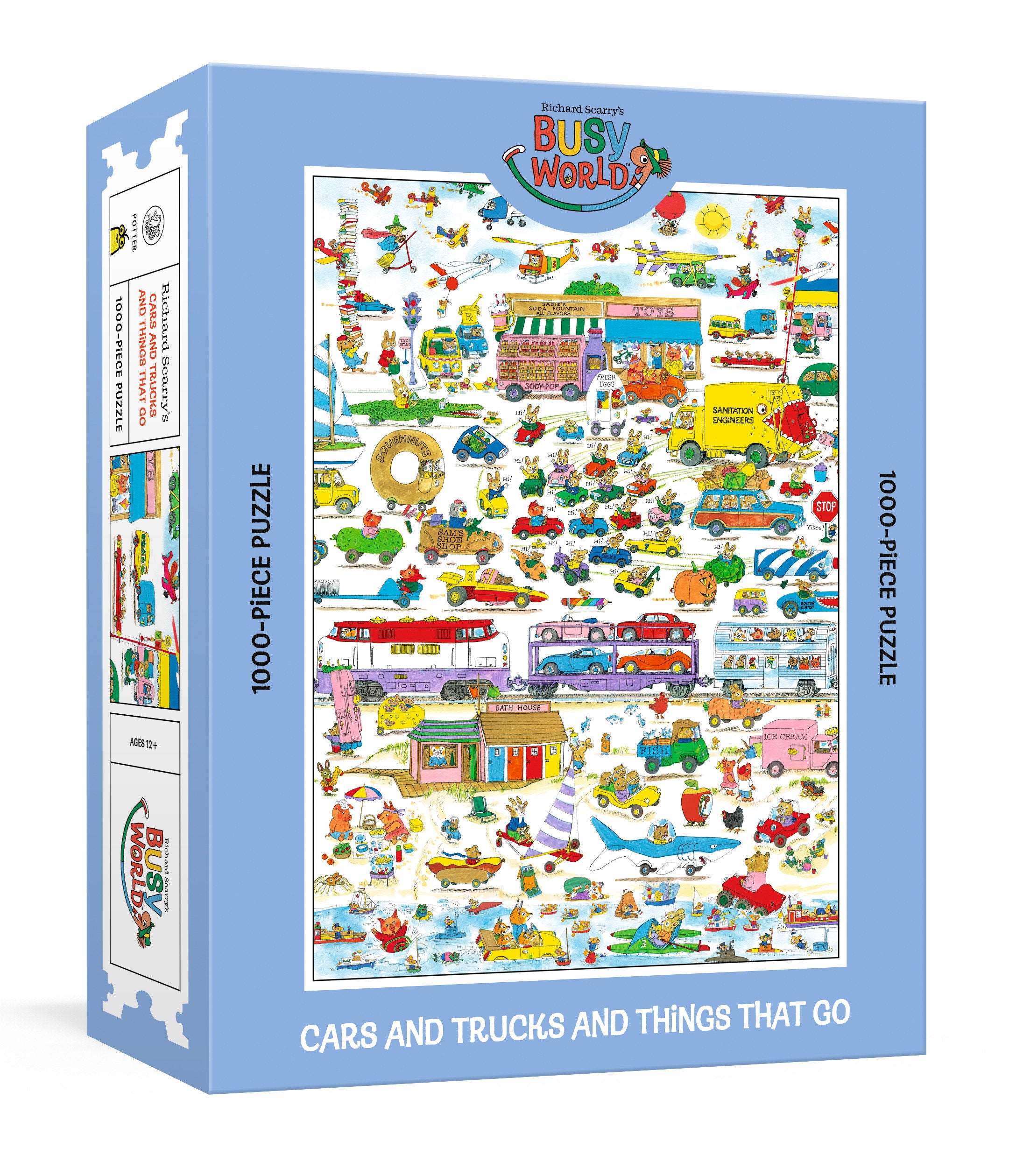 Richard Scarry's Cars And Trucks And Things That Go: 1000 Piece Puzzle | L.A. Mood Comics and Games