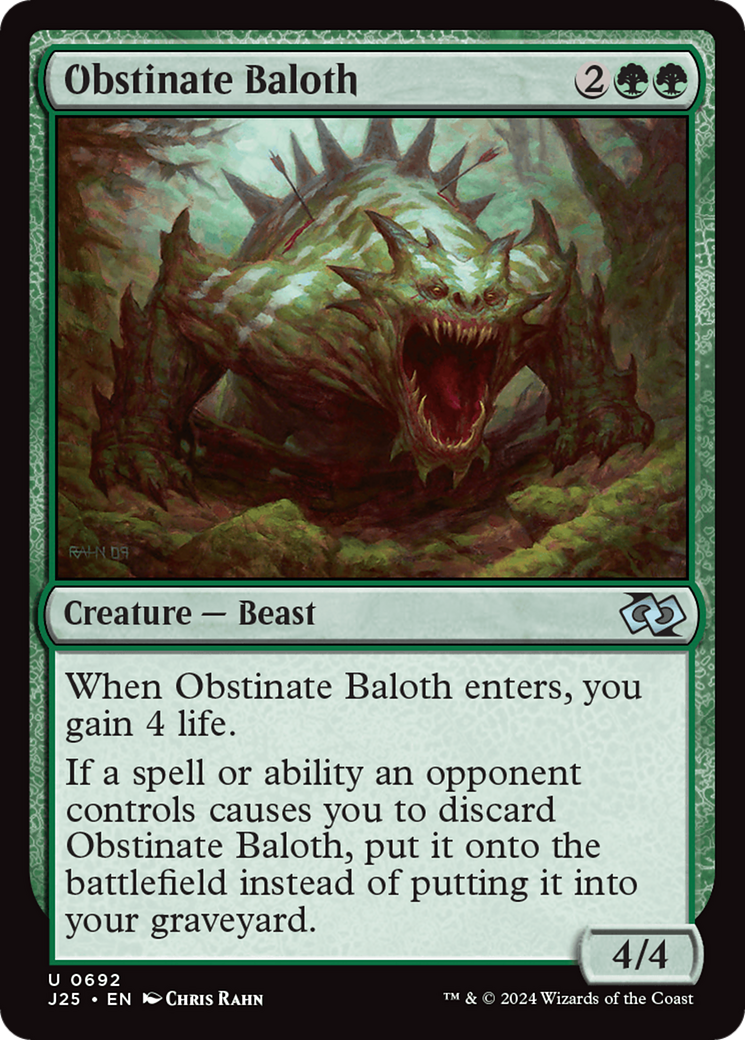 Obstinate Baloth [Foundations Jumpstart] | L.A. Mood Comics and Games