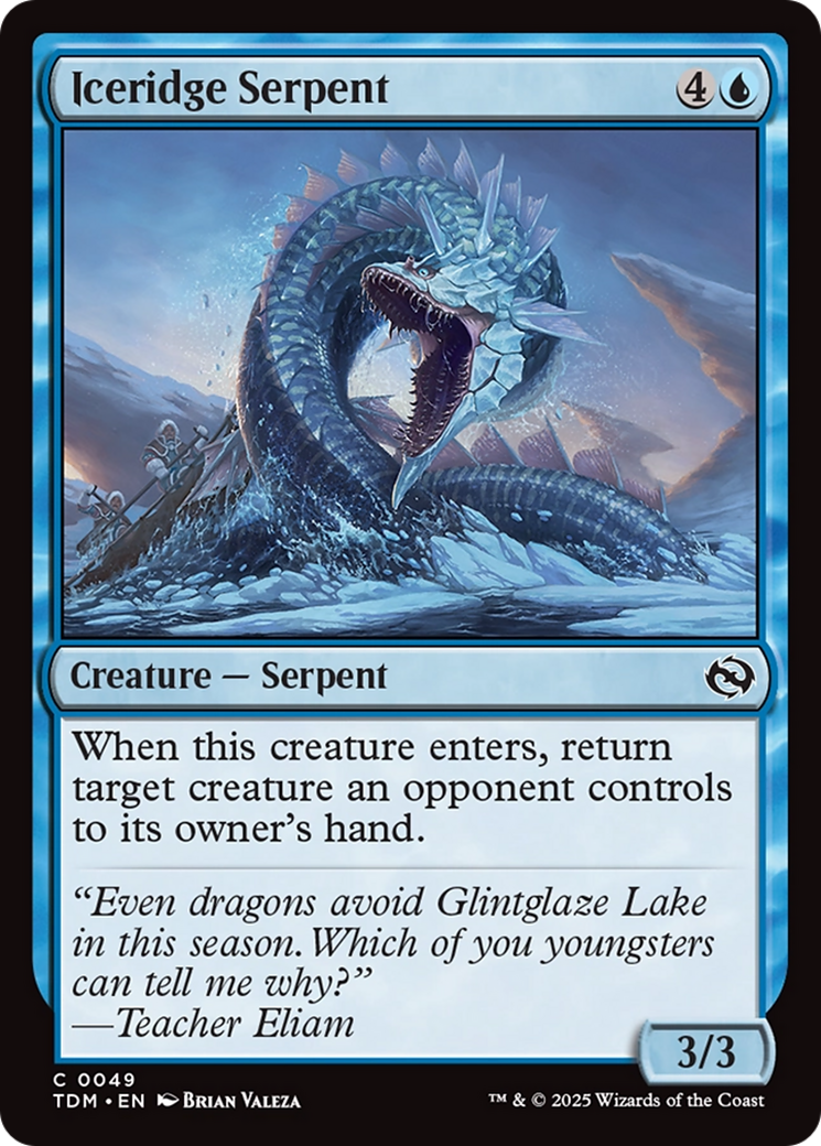 Iceridge Serpent [Tarkir: Dragonstorm] | L.A. Mood Comics and Games