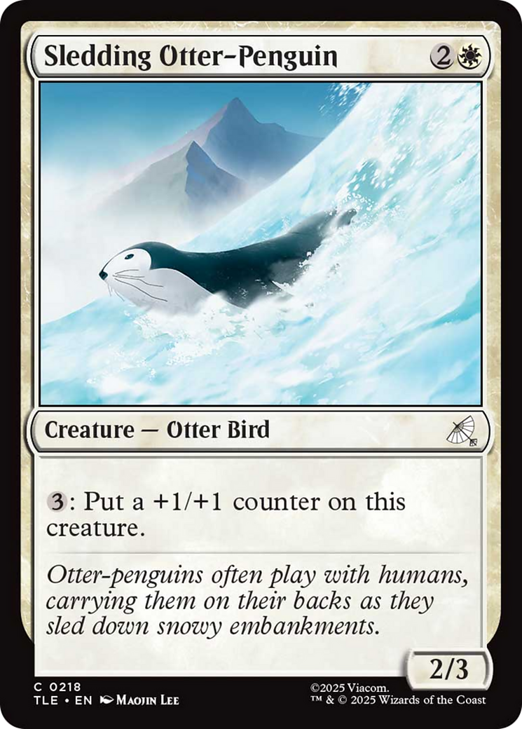 Sledding Otter-Penguin [Avatar: The Last Airbender: Eternal-Legal] | L.A. Mood Comics and Games
