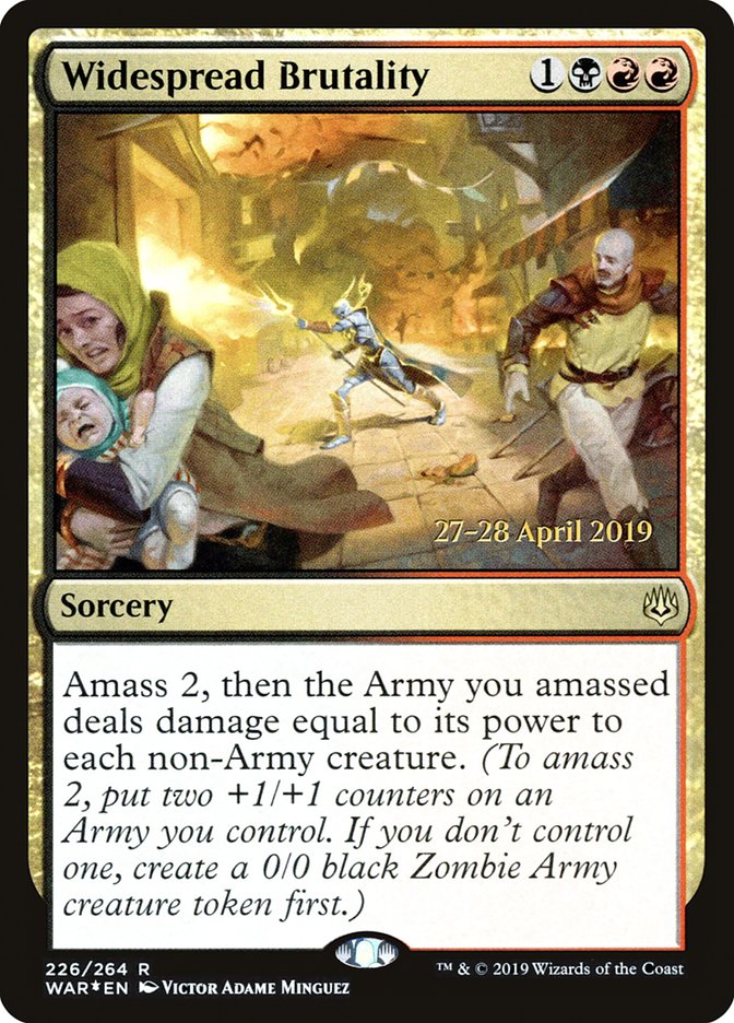 Widespread Brutality [War of the Spark Prerelease Promos] | L.A. Mood Comics and Games